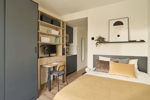 Piso de 1 habitación, con piscina en Buenavista