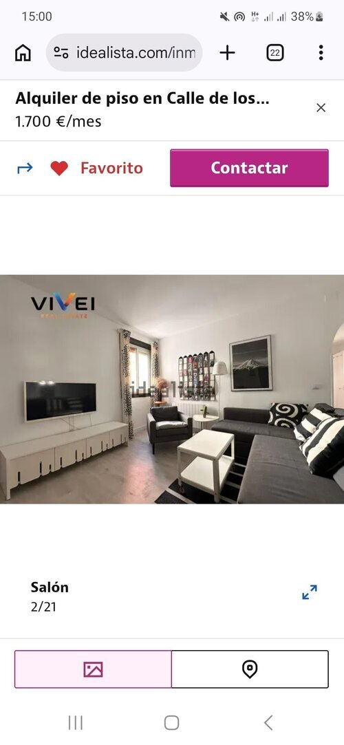 Habitación en el centro de Madrid