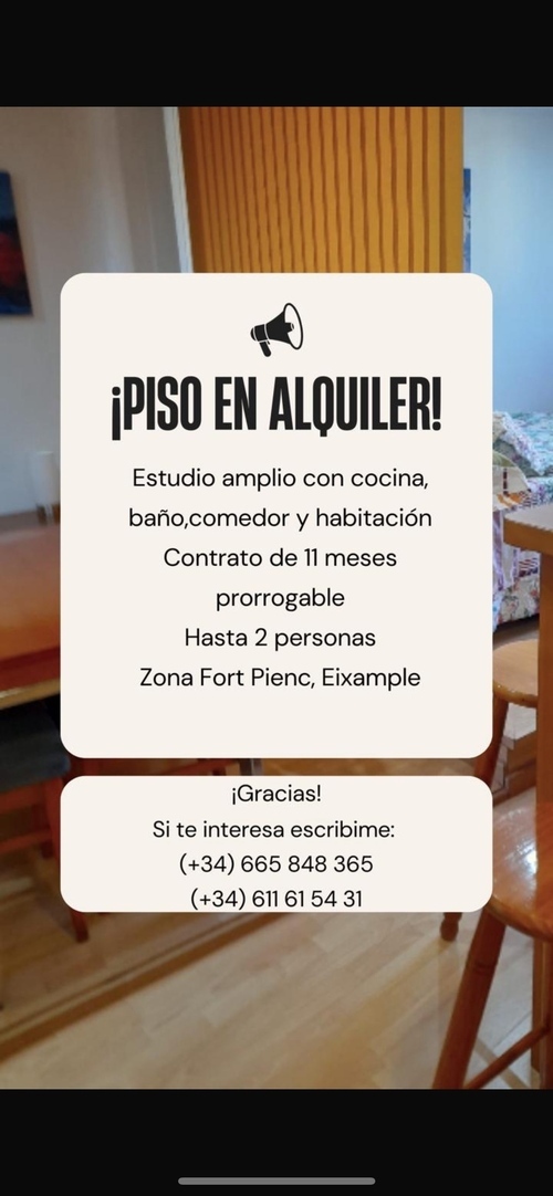 estudio en Fort Pienc