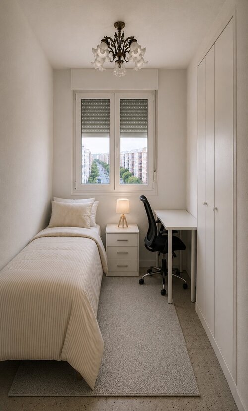 Habitación individual con baño privado