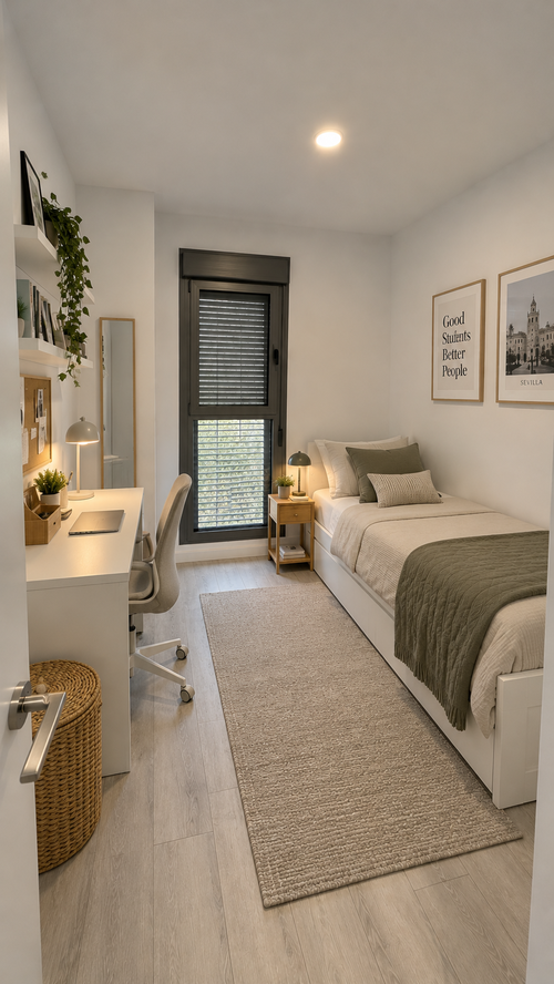 HABITACIÓN INDIVIDUAL A ESTRENAR · BAÑO PRIVADO · 