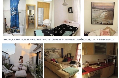  Ático con encanto a compartir junto a Alameda Hércules